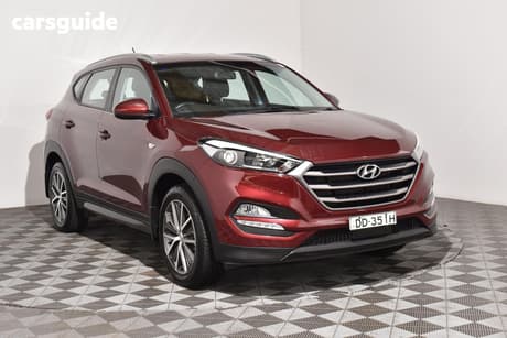 Red 2015 Hyundai Tucson Wagon Active X (Fwd)