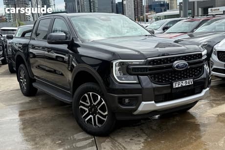 Black 2024 Ford Ranger Double Cab Pick Up Sport 3.0 (4X4)