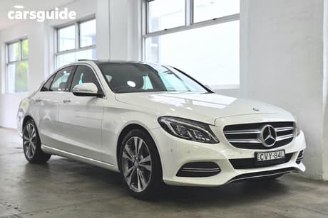 White 2014 Mercedes-Benz C200 Sedan