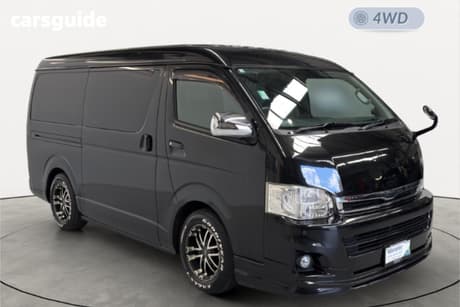 Black 2011 Toyota HiAce Commercial LONG WIDE SUPER GL 4WD