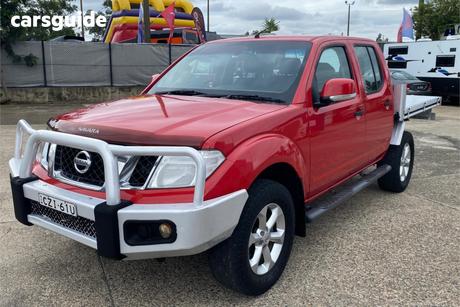 Red 2013 Nissan Navara Dual Cab Pick-up St (4X4)