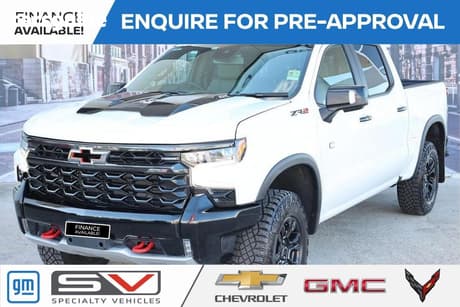 White 2025 Chevrolet Silverado Crew Cab Pickup 1500 Zr2