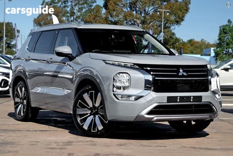 Grey 2025 Mitsubishi Outlander Wagon Exceed 5 Seat (Awd)