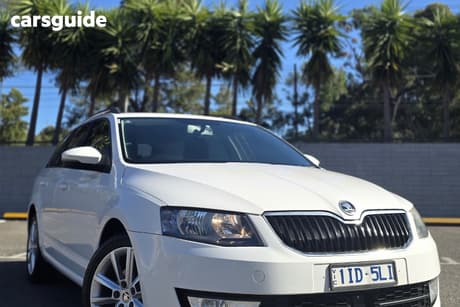 White 2017 Skoda Octavia Wagon 110 Tsi