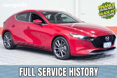 Red 2021 Mazda 3 Hatchback G20 Touring