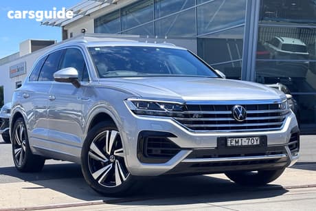 Silver 2021 Volkswagen Touareg Wagon V8 Tdi R-Line