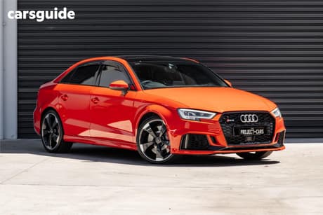 Red 2018 Audi RS3 Sedan Quattro