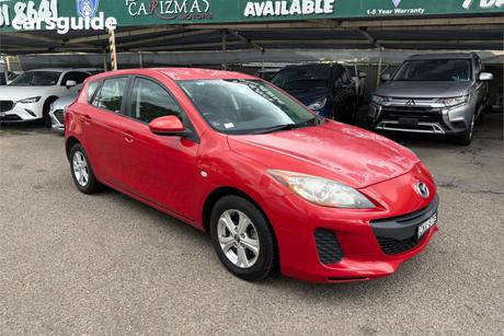Red 2013 Mazda 3 Hatchback Neo