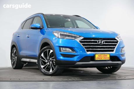 Blue 2019 Hyundai Tucson Wagon Highlander (Awd) Black Int