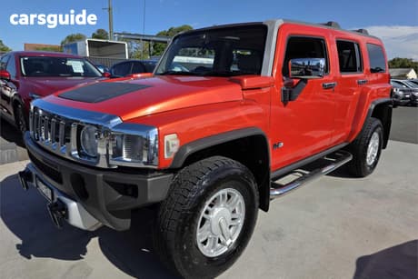 Orange 2009 Hummer H3 Wagon Luxury