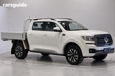 White 2025 GWM Cannon Dual Cab Chassis Lux (4X4)