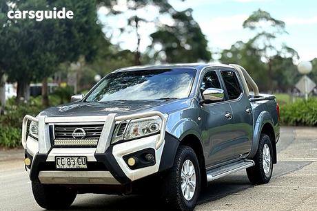 Grey 2015 Nissan Navara Dual Cab Utility St (4X4)
