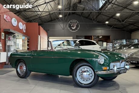 Green 1966 MG B Roadster Sports