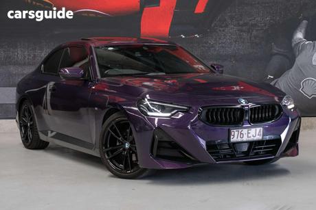 Purple 2022 BMW 220I Coupe M Sport