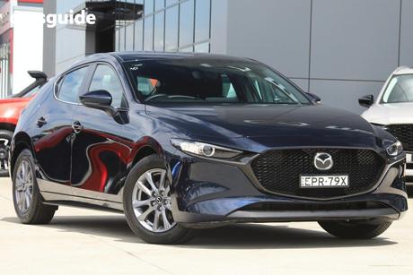 Blue 2021 Mazda 3 Hatchback G20 Pure