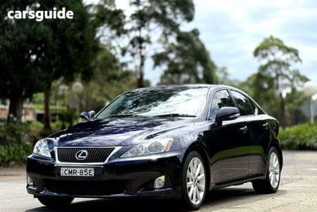 Blue 2009 Lexus IS250 Sedan Sports