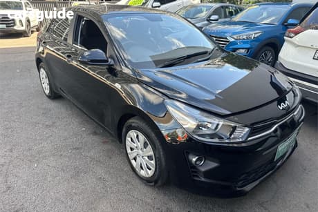 Black 2022 Kia RIO Hatchback S