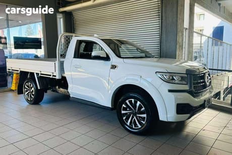 White 2025 GWM UTE Dual Cab Chassis Tray Cannon (4X4)