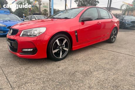 Red 2016 Holden Commodore Sedan Sv6 Black Pack