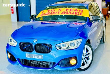 Blue 2016 BMW 125I Hatchback Sport Line