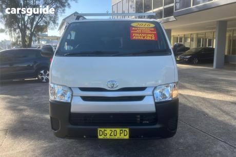 White 2016 Toyota HiAce Van Lwb