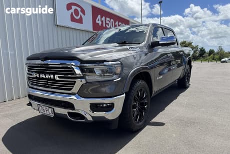 Grey 2022 RAM 1500 Crew Cab Utility Laramie Rambox (Hybrid)