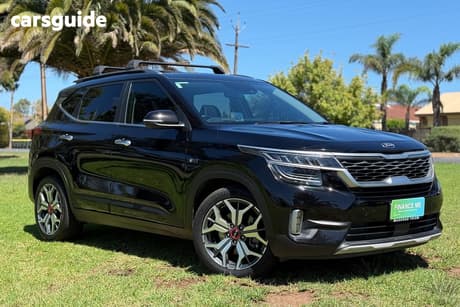 Black 2020 Kia Seltos Wagon Gt Line (Awd)