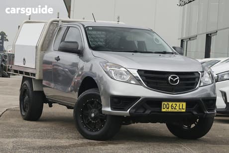 Silver 2019 Mazda BT-50 Cab Chassis Xt (4X2) (5Yr)