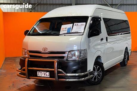 White 2011 Toyota HiAce Bus Commuter