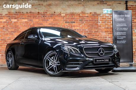Black 2018 Mercedes-Benz E220 Coupe D