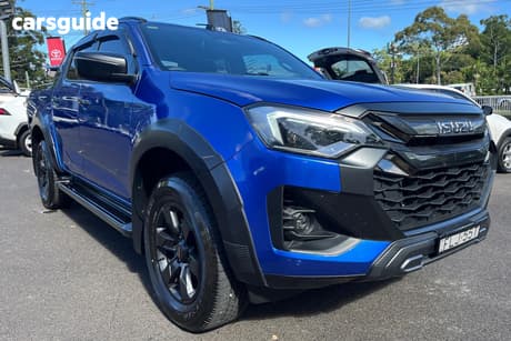 Blue 2024 Isuzu D-MAX Crew Cab Utility X-Terrain (4X4)