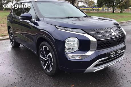 Blue 2024 Mitsubishi Outlander Wagon Exceed 7 Seat (Awd)