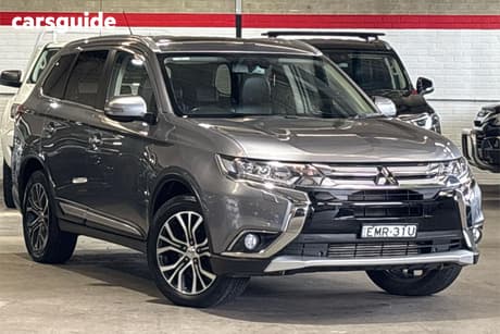 Grey 2015 Mitsubishi Outlander Wagon Exceed (4X4)