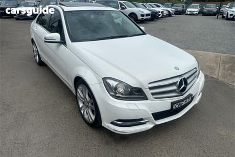 White 2012 Mercedes-Benz C250 Sedan Avantgarde Be