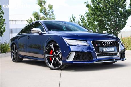 Blue 2014 Audi RS7 Hatchback Sportback 4.0 Tfsi Quattro