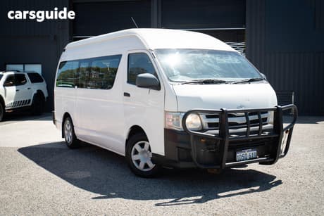 White 2011 Toyota HiAce Bus Commuter