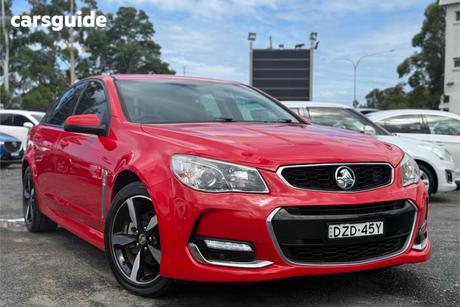 Red 2017 Holden Commodore Sedan Sv6