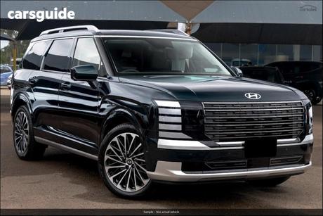 Red 2025 Hyundai Palisade Wagon Calligraphy (8 Seat) Hev