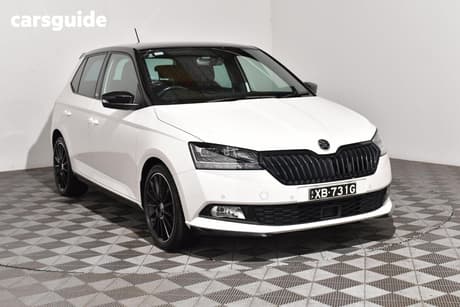 White 2020 Skoda Fabia Hatchback 81 Tsi Monte Carlo