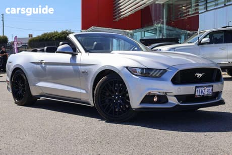 Silver 2017 Ford Mustang Convertible Gt 5.0 V8