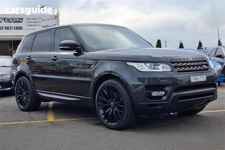 Black 2014 Land Rover Range Rover Sport Wagon 3.0 Tdv6 Se