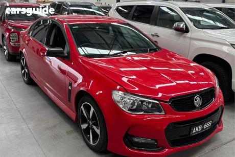 Red 2016 Holden Commodore Sedan Sv6 Black Pack