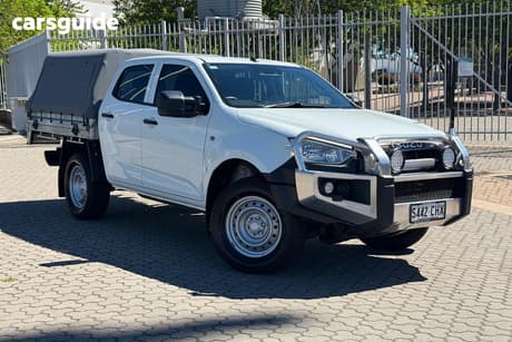 White 2020 Isuzu D-MAX Crew Cab Chassis Sx (4X4)