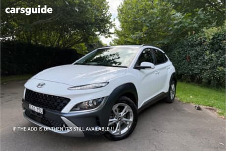 White 2021 Hyundai Kona Wagon Elite (Fwd)