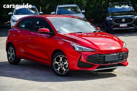 Red 2025 MG MG3 Hatchback Excite Hybrid+