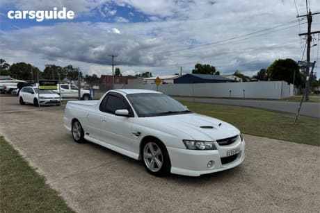 White 2004 Holden Commodore Utility Ss