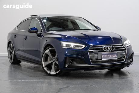 Blue 2019 Audi A5 Hatchback 2.0 Tfsi Quattro S Tronic Sprt