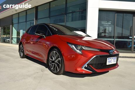 Red 2021 Toyota Corolla Hatchback Zr Hybrid