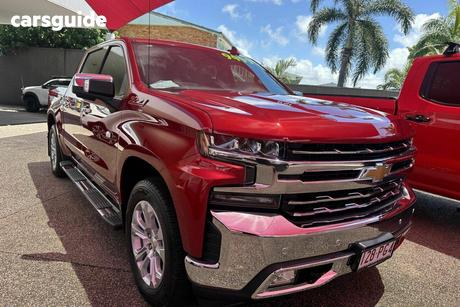 Red 2021 Chevrolet Silverado Crew Cab Utility 1500 Ltz Premium Tech Pack