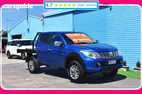 Blue 2016 Mitsubishi Triton Dual Cab Utility Gls (4X4)